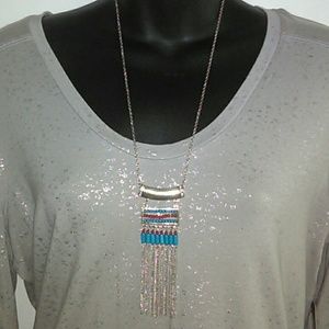 Nwot bohemian style long necklace